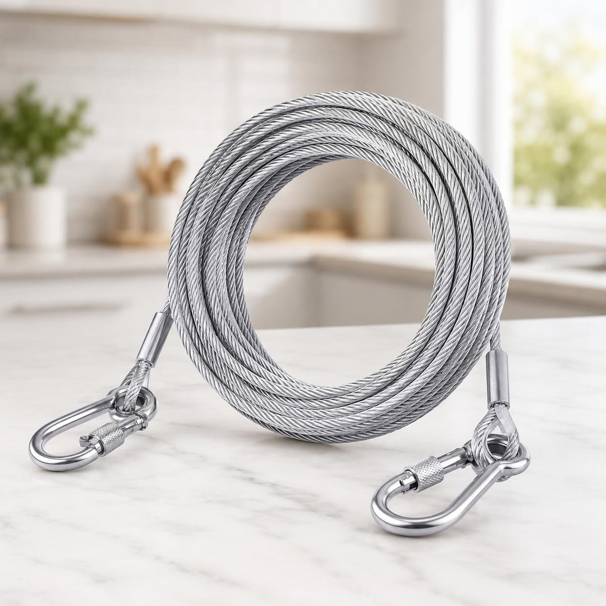 Heavy-Duty Stainless Steel Clothesline (6mm ) – Rust-Resistant & Durable