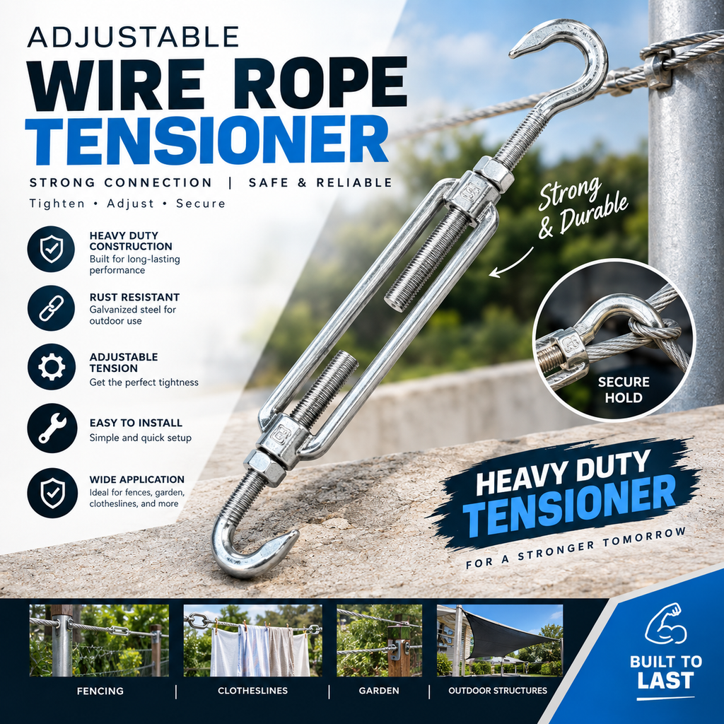 Heavy-Duty Stainless Steel Clothesline (6mm ) – Rust-Resistant & Durable